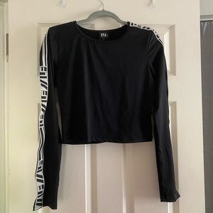 LF crop top with side label
